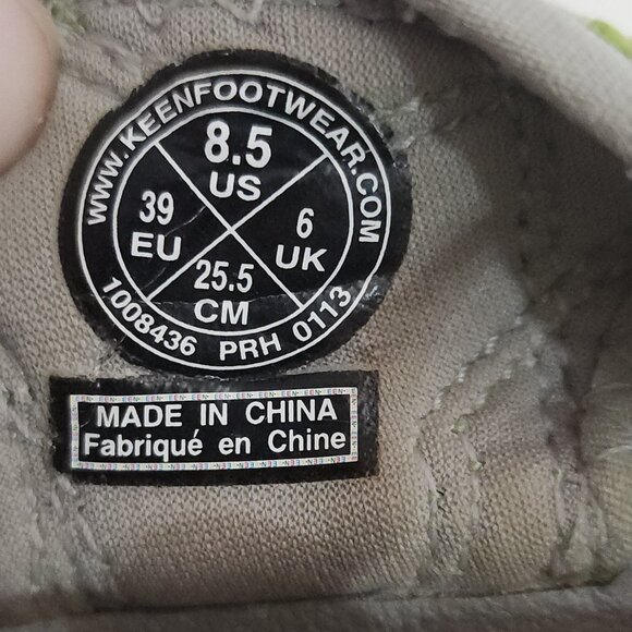 KEEN Women's Green Whisper Outdoor Performance Sandals Size 8.5 - Picture 10 of 11